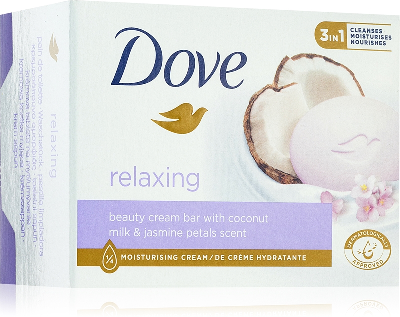 relaxing-coconut___250411.jpg Dove Relaxing Coconut Milk & Jasmine Sapun 90 G - imagine 1