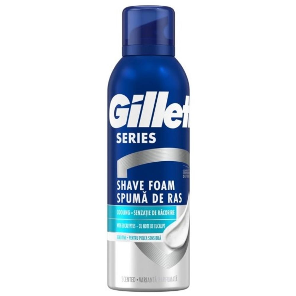 res_9a6d41c2414fca687fb785740a588c89.jpg Gillette Cooling Spuma De Ras 200 Ml - imagine 1