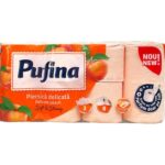 Pufina Hartie Igienica Piersica 3 Str/8 Role
